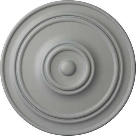 Ekena Millwork Classic Ceiling Medallion (For Canopies up to 5 1/2"), 21 7/8"OD x 2 3/8"P, Primed White CM22CL